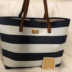 Michael Kors Tote Bag navy/white
